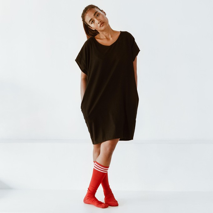 Dress - recycled cotton - black from The Driftwood Tales