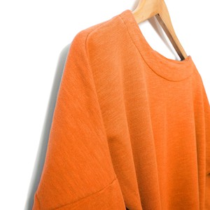Dress - recycled sweatshirt fabric - orange from The Driftwood Tales