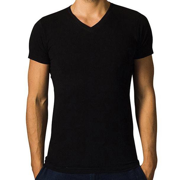 2 x T-shirt Basic - Organic cotton - black - V-neck from The Driftwood Tales