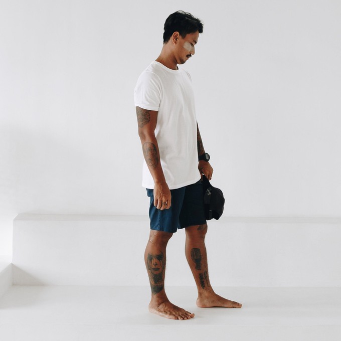 SHORT - organic cotton + 3% elastane - Navy Blue from The Driftwood Tales