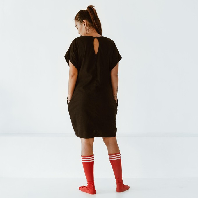 Dress - recycled cotton - black from The Driftwood Tales