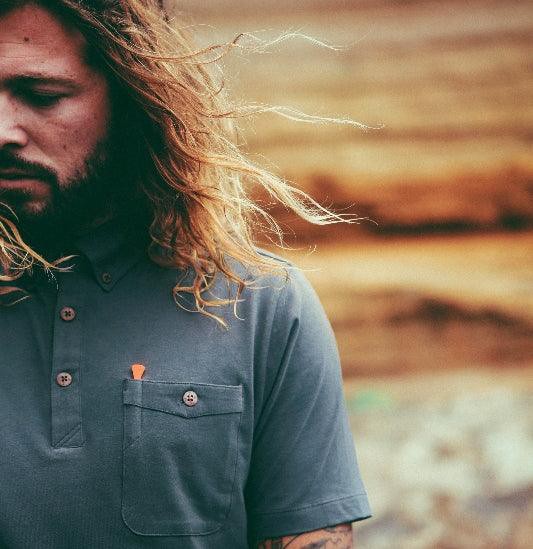Polo shirt Basic - Anthracite gray - from The Driftwood Tales