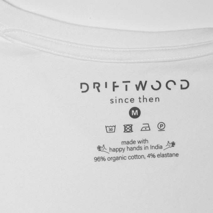 2 x T-shirt Basic - Organic cotton - white - round - neck from The Driftwood Tales