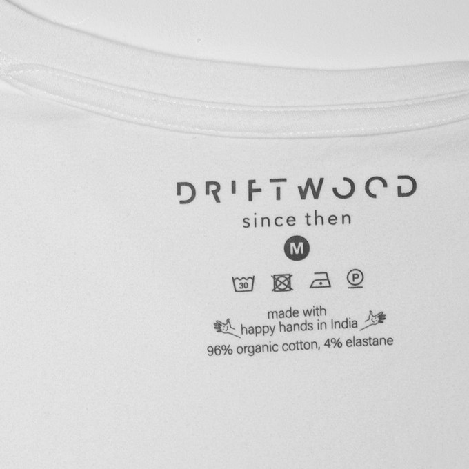 2 x T-shirt Basic - Organic cotton - white - round - neck from The Driftwood Tales