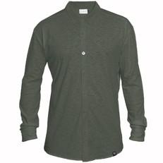 Shirt - Organic cotton - Army green - hidden button down via The Driftwood Tales