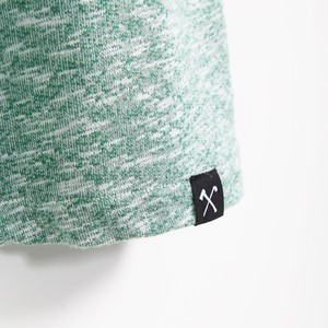 Dress - recycled cotton - green/white melange from The Driftwood Tales