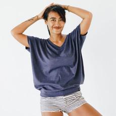 Butterfly T-shirt - recycled fabric - blue melange via The Driftwood Tales