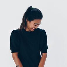 Sweatshirt bio katoen met ballonmouwen via The Driftwood Tales