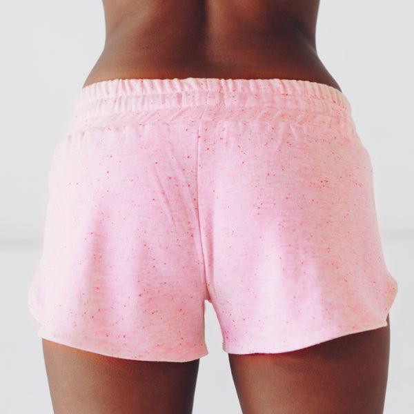 SHORT -recycled cotton - PINK NEPPY MELANGEº from The Driftwood Tales