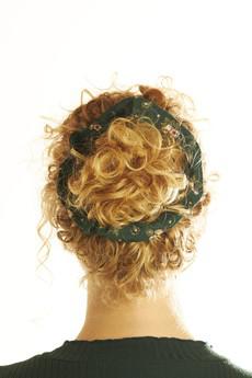 Scrunchie - Floral Green from The Garland Stories
