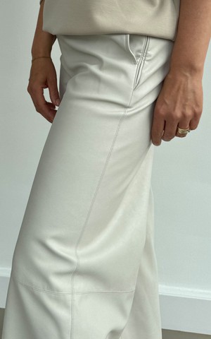 CHARLIE LEATHER WIDE LEG PANTS from The Make