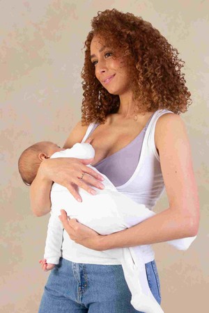 Tilbea Under Bust Nursing Vest White from Tilbea London