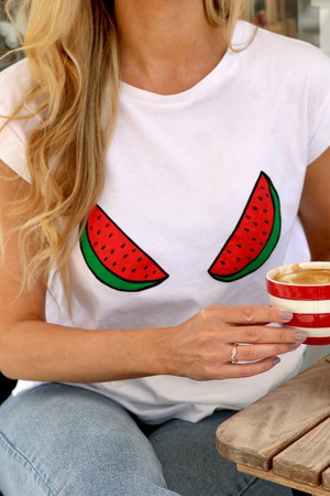 Tilbea X Jakki Doodles – Melons T-Shirt from Tilbea London