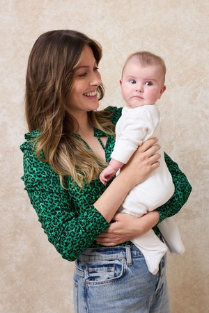 Orna Frill Nursing Shirt from Tilbea London