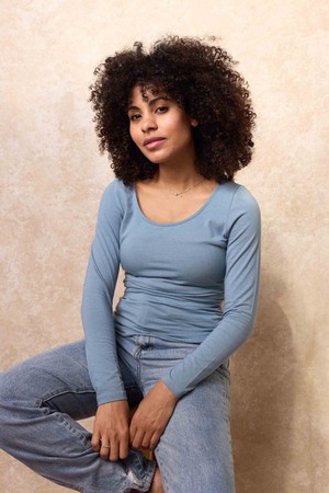 Peek-a-Boob Long Sleeve Nursing Top from Tilbea London