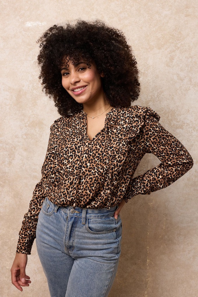 Amba Frill Nursing Shirt from Tilbea London