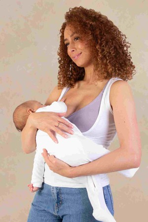 EcoVero™ Under Bust Nursing Vest White from Tilbea London