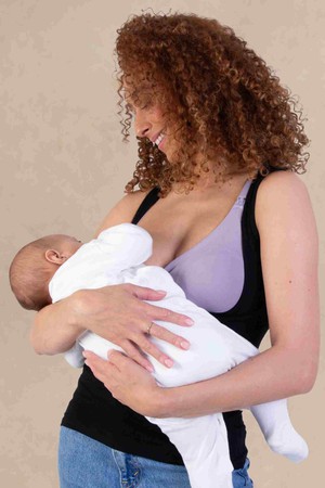 Tilbea Under Bust Nursing Vest Black from Tilbea London