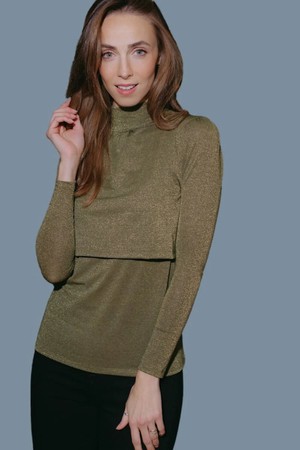 Nina Sparkly Nursing Top from Tilbea London