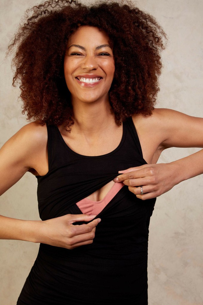 Peek-a-Boob Nursing Vest from Tilbea London