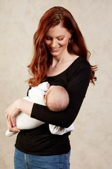 Peek-a-Boob Long Sleeve Nursing Top via Tilbea London