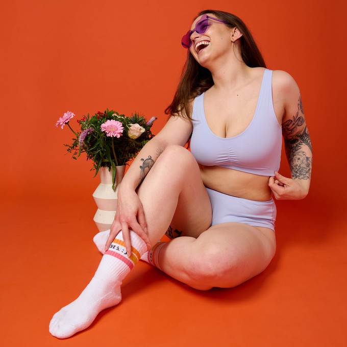 Lavender Organic Cotton Hipster Panty from TIZZ & TONIC
