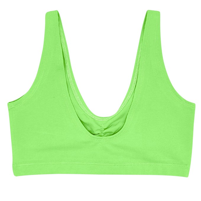 Electric Pistachio Organic Cotton Soft Bra from TIZZ & TONIC