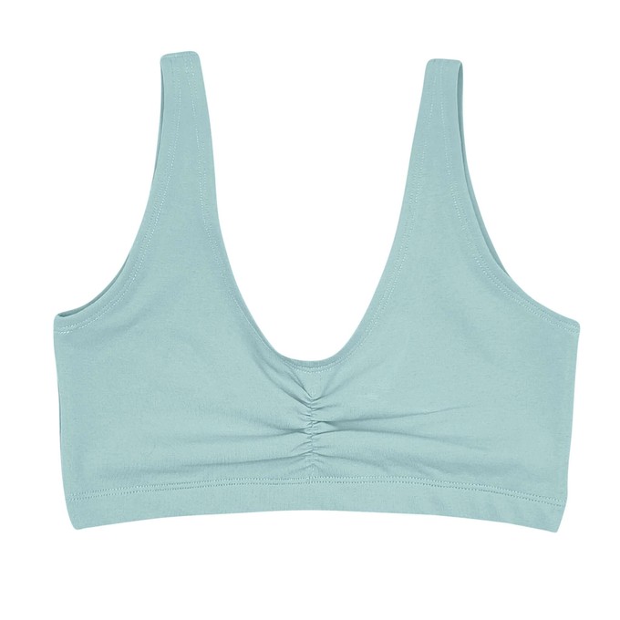 Baby Blue Supima Cotton Soft Bra from TIZZ & TONIC Baby Blue Supima Cotton Soft Bra from TIZZ & TONIC