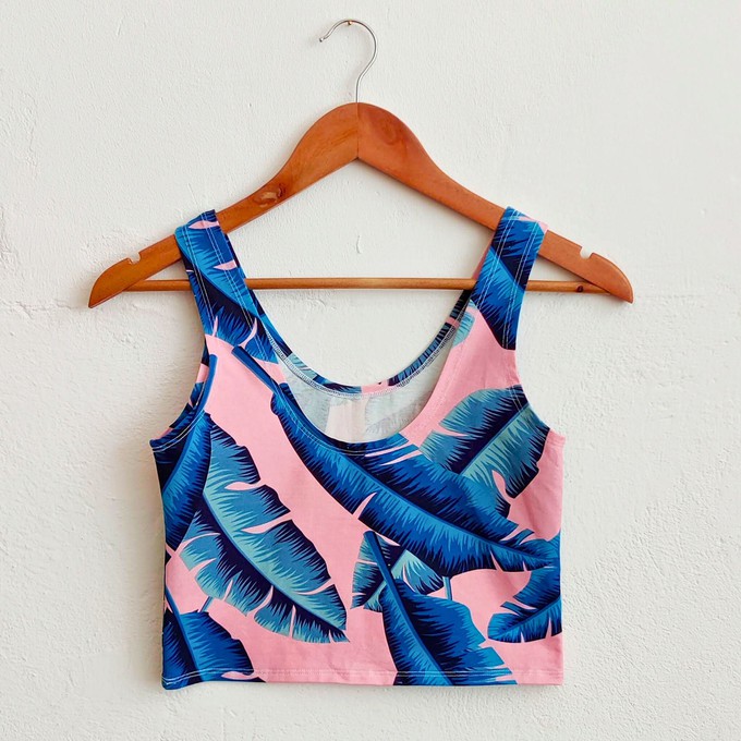 Tropicana Organic Cotton Cropped Tank Top from TIZZ & TONIC