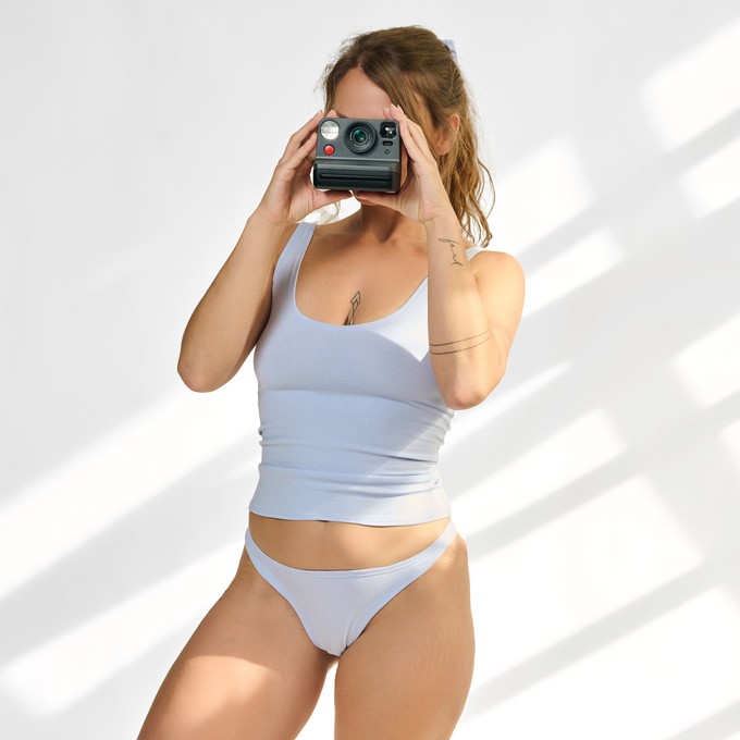 Lavender Organic Cotton Brazilian Panty from TIZZ & TONIC
