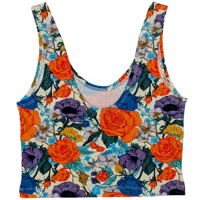Flora Organic Cotton Cropped Tank Top from TIZZ & TONIC
