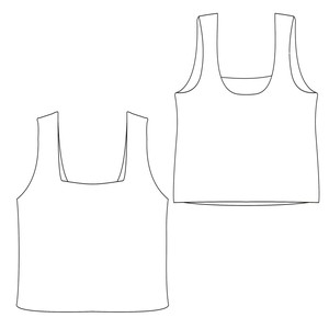 Mediterranean + Apricot Supima Cotton Reversible Tank Top from TIZZ & TONIC