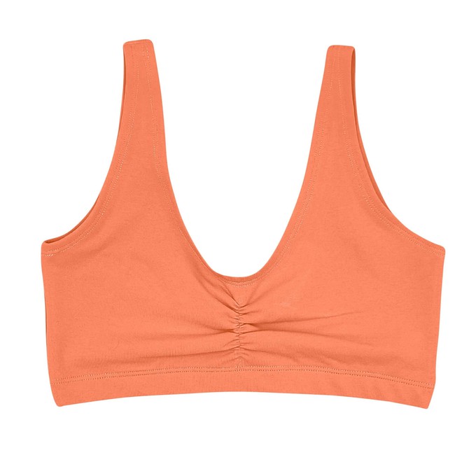 Apricot Supima Cotton Soft Bra from TIZZ & TONIC Apricot Supima Cotton Soft Bra from TIZZ & TONIC