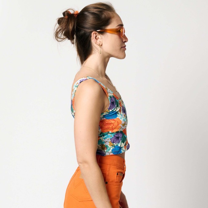 Flora Organic Cotton Cropped Tank Top from TIZZ & TONIC