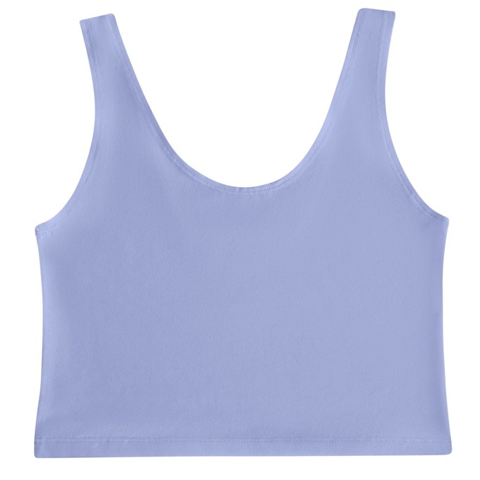 Lavender Organic Cotton Cropped Tank Top from TIZZ & TONIC