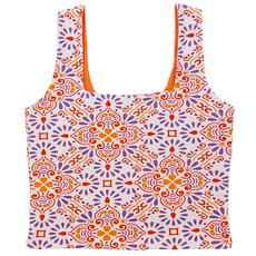 Mediterranean + Apricot Supima Cotton Reversible Tank Top via TIZZ & TONIC