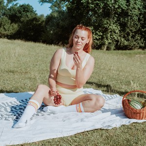 Butter Yellow Organic Cotton Hi-Waist Panty from TIZZ & TONIC