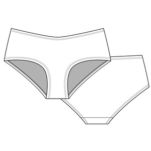 Everglade Organic Cotton Hipster Panty from TIZZ & TONIC