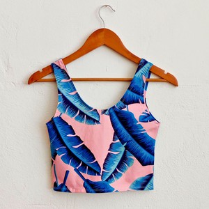 Tropicana Organic Cotton Cropped Tank Top from TIZZ & TONIC