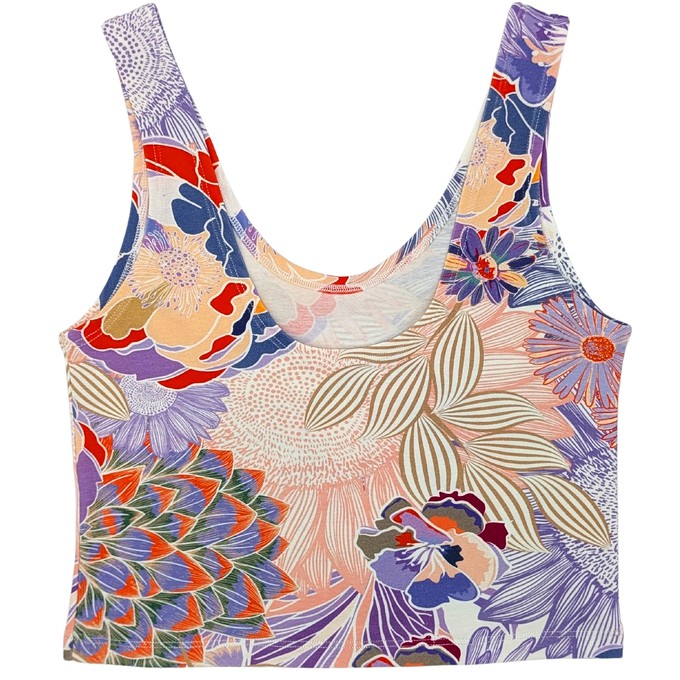 Aura Organic Cotton Cropped Tank Top (Lightweight Fit) from TIZZ & TONIC