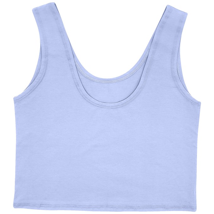 Lavender Organic Cotton Cropped Tank Top from TIZZ & TONIC