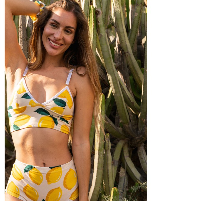 Lemon Organic Cotton Hi-Waist Panty from TIZZ & TONIC