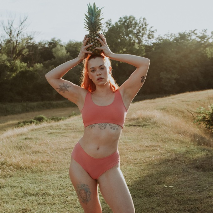 Desert Rose Organic Cotton Hipster Panty from TIZZ & TONIC