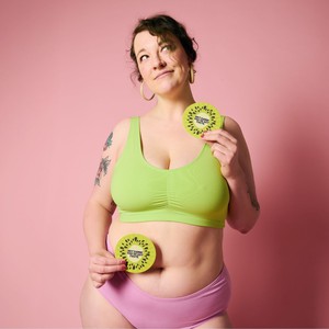 Electric Pistachio Organic Cotton Soft Bra from TIZZ & TONIC