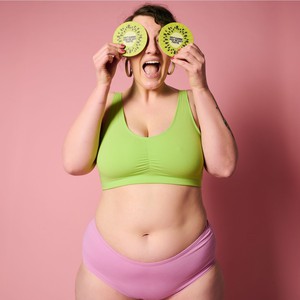 Electric Pistachio Organic Cotton Soft Bra from TIZZ & TONIC
