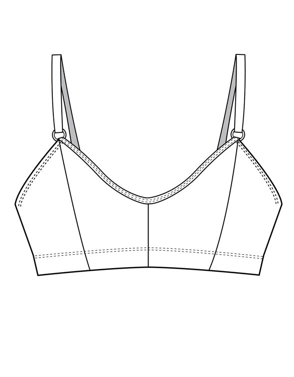 Leopard Print Mesh Soda Bralette (Black) from TIZZ & TONIC