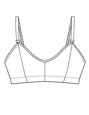 Leopard Print Mesh Soda Bralette (Black) from TIZZ & TONIC