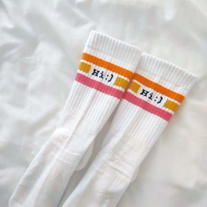 HI Unisex Recycled Tennis Socks from TIZZ & TONIC