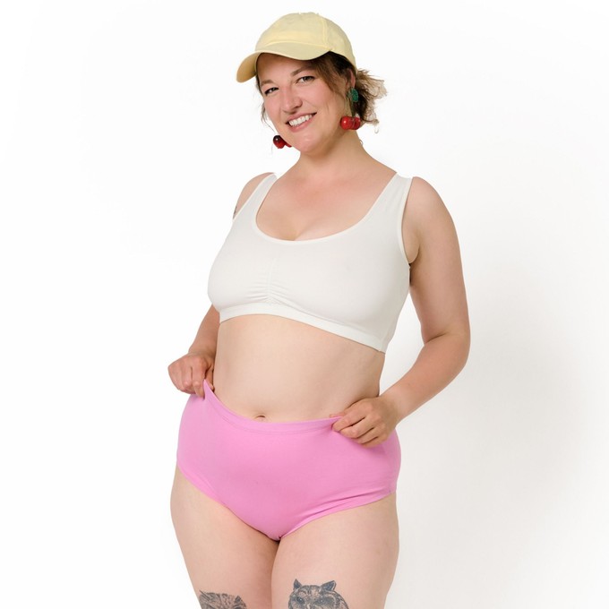 White Organic Cotton Padded Soft Bra from TIZZ & TONIC