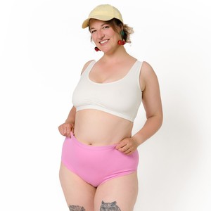 White Organic Cotton Padded Soft Bra from TIZZ & TONIC